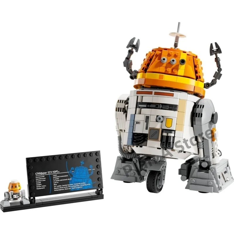 

New Anime Space Wars Building Block Model Toy 22CM C1-10P Robot Ornament Collection Building Block Model Toy For Kid Gift