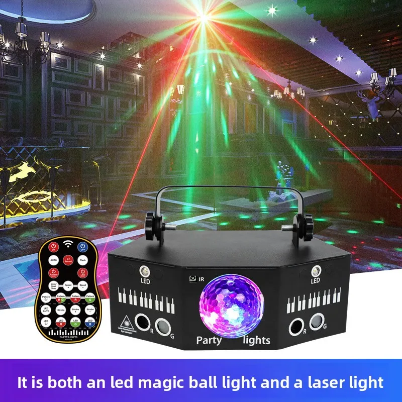 K TV atmosphere rotating stage lights, colorful flash laser beam of light laser light