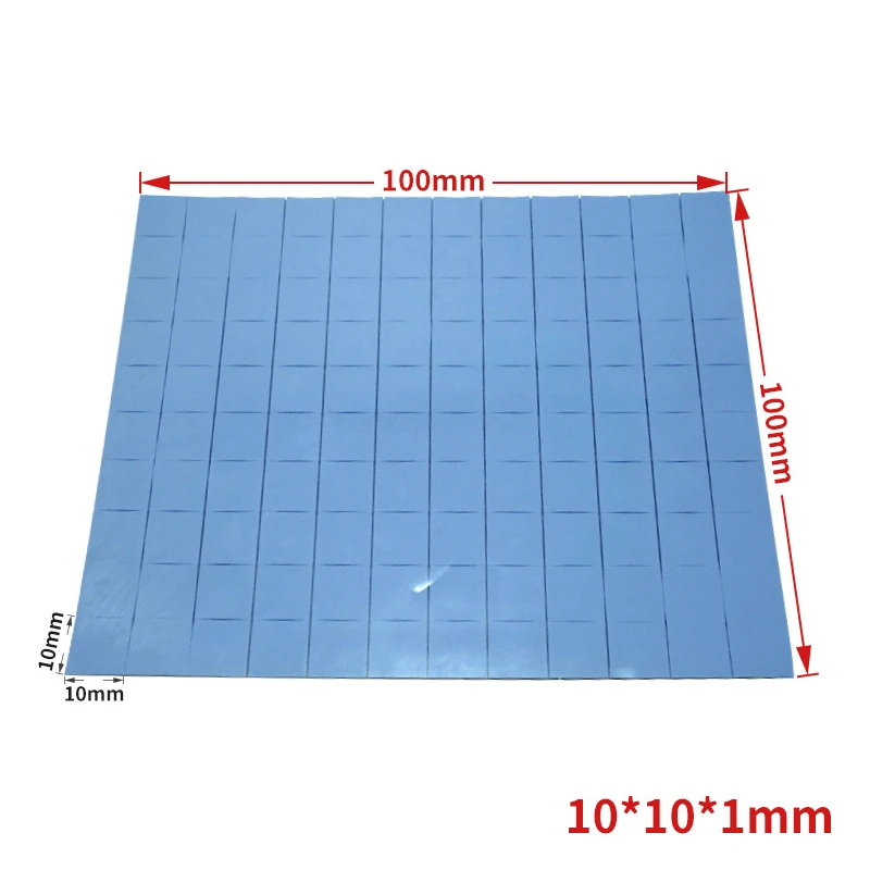 New Thermal Pad 100mm*100mm For GPU CPU Heatsink Cooling Conductive Silicone Pad PC Fan Heat Sink High Quality Thermal Pads