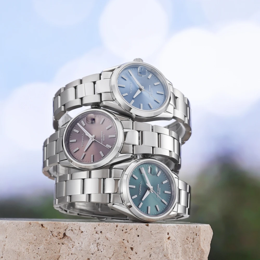 TOPHILL Luxury Watch For Men V - đánh giá và giá Solar Powered Watch