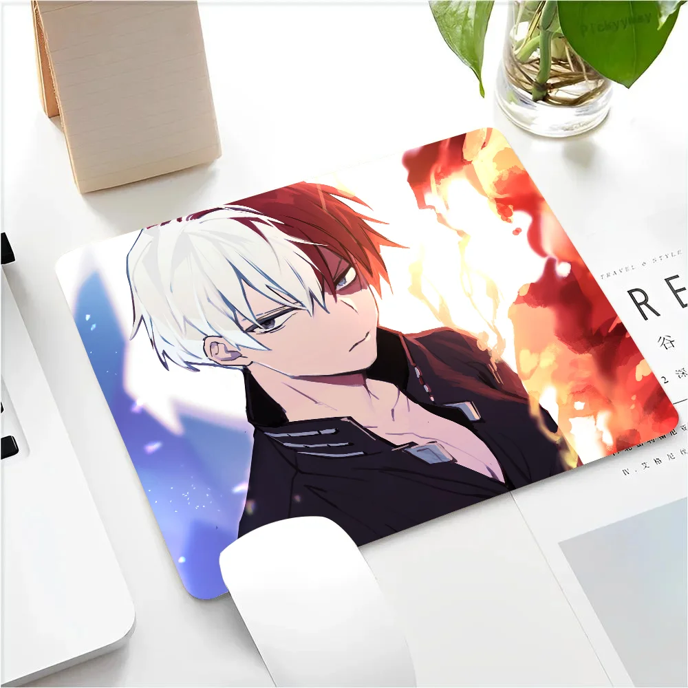 Todoroki Shoto My Hero Academia Japanese Anime Mousepad Small LockEdge Mouse Pad For Gamers Computer Desk Pad Anti-slip Rubber