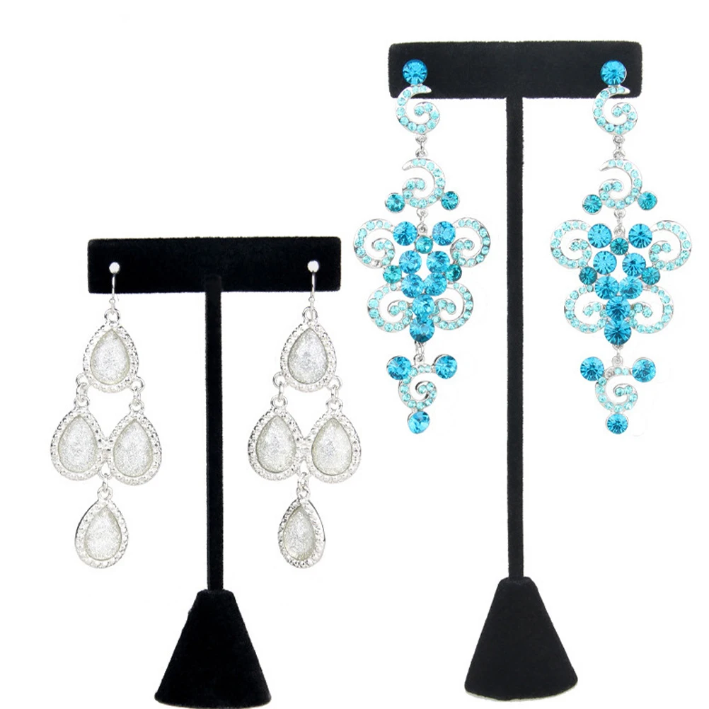 

3Pcs Jewelry Display Stand T-Shape Earring Rack for Earrings Studs Storage Holder Organizer Necklace Bracelet Ring Display