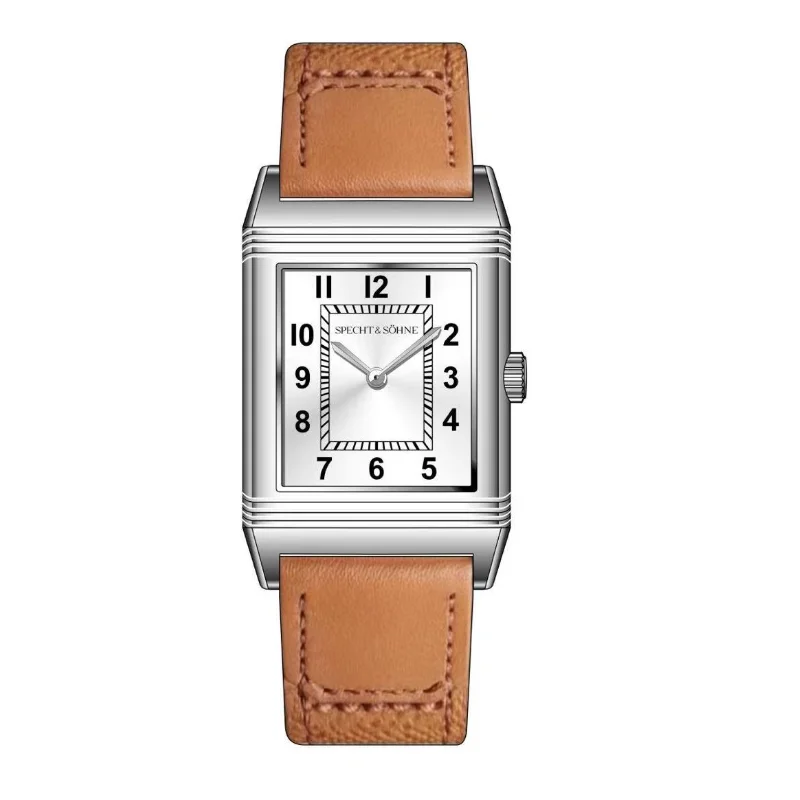 Nieuwe Mode Specht & Söhne Vierkante Horloge Voor Mannen Heren Horloges Ultradunne Roestvrij Staal Witte Kleur Quartz Horloge Reloj hombre
