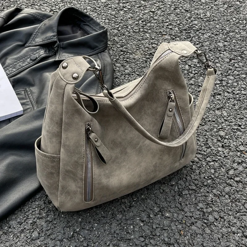 Damska torba Crossbody luksusowy projektant ukośny krzyż pojedyncza torba na ramię torebki o dużej pojemności Retro matowa torebka ze skóry PU