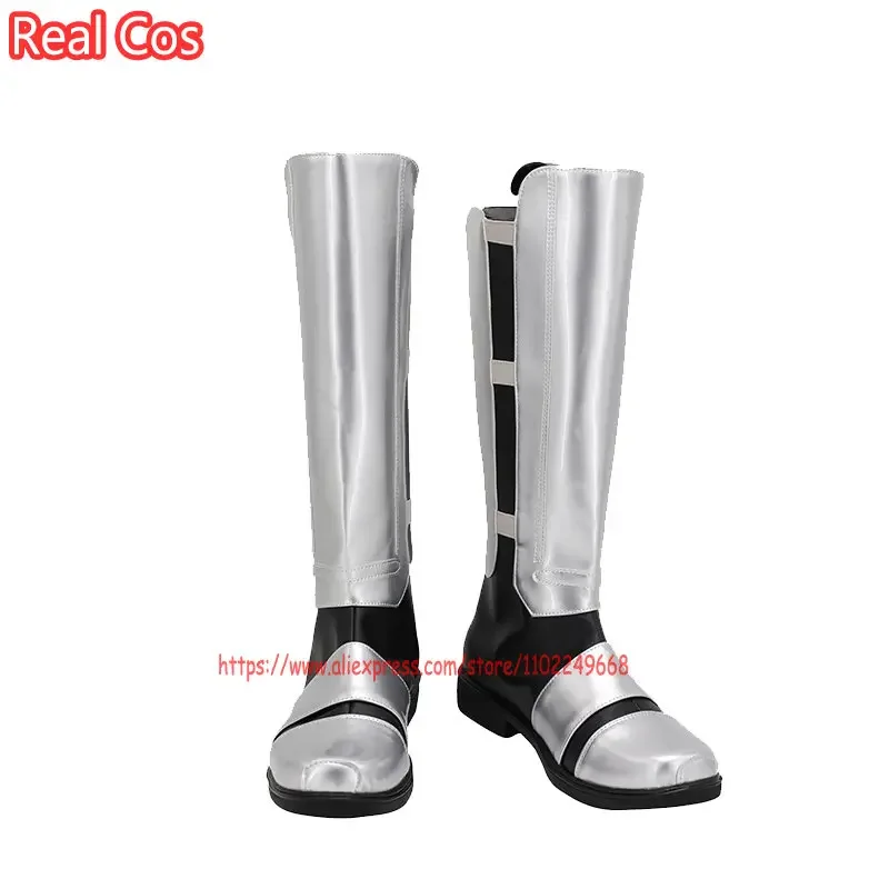 WAT RealCos コスプレ靴スターダースレヴァンウォーズシルバーブーツ衣装ハロウィンパーティー衣装女性のためのアクセサリー 2025 新しい