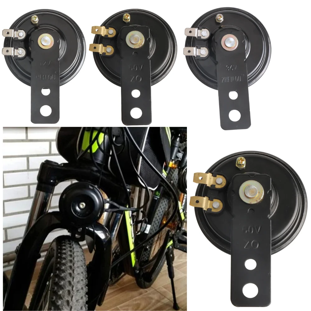 Heavy Vehicle Horn Universal Sealed Electric Horn 12V 36V 48V 60V Scooter Loud Universal Circular Horn Loud Auto Horn Adaptable