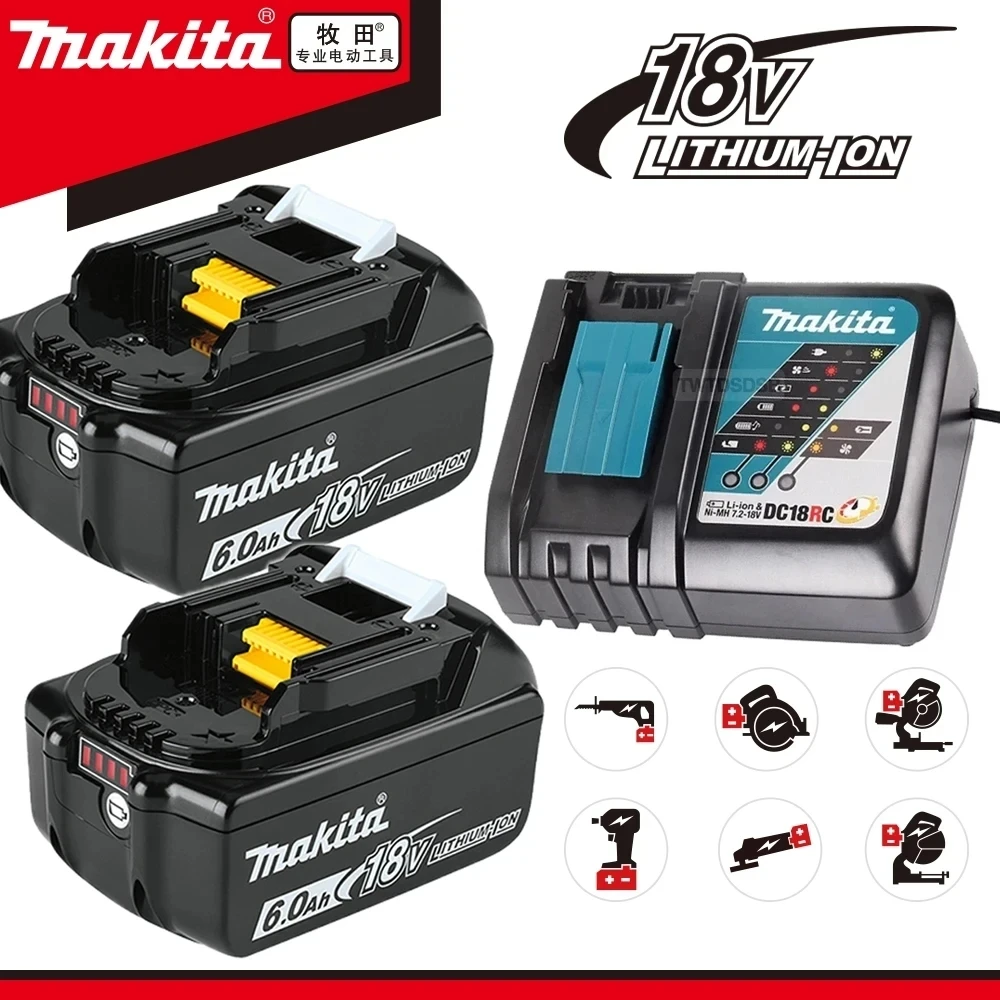 

Оригинальный Makita BL1860 BL1850B BL1850 BL1840 BL1830 отвертка аккумулятор и зарядное устройство 18 в запасные аккумуляторы для электроинструмента.