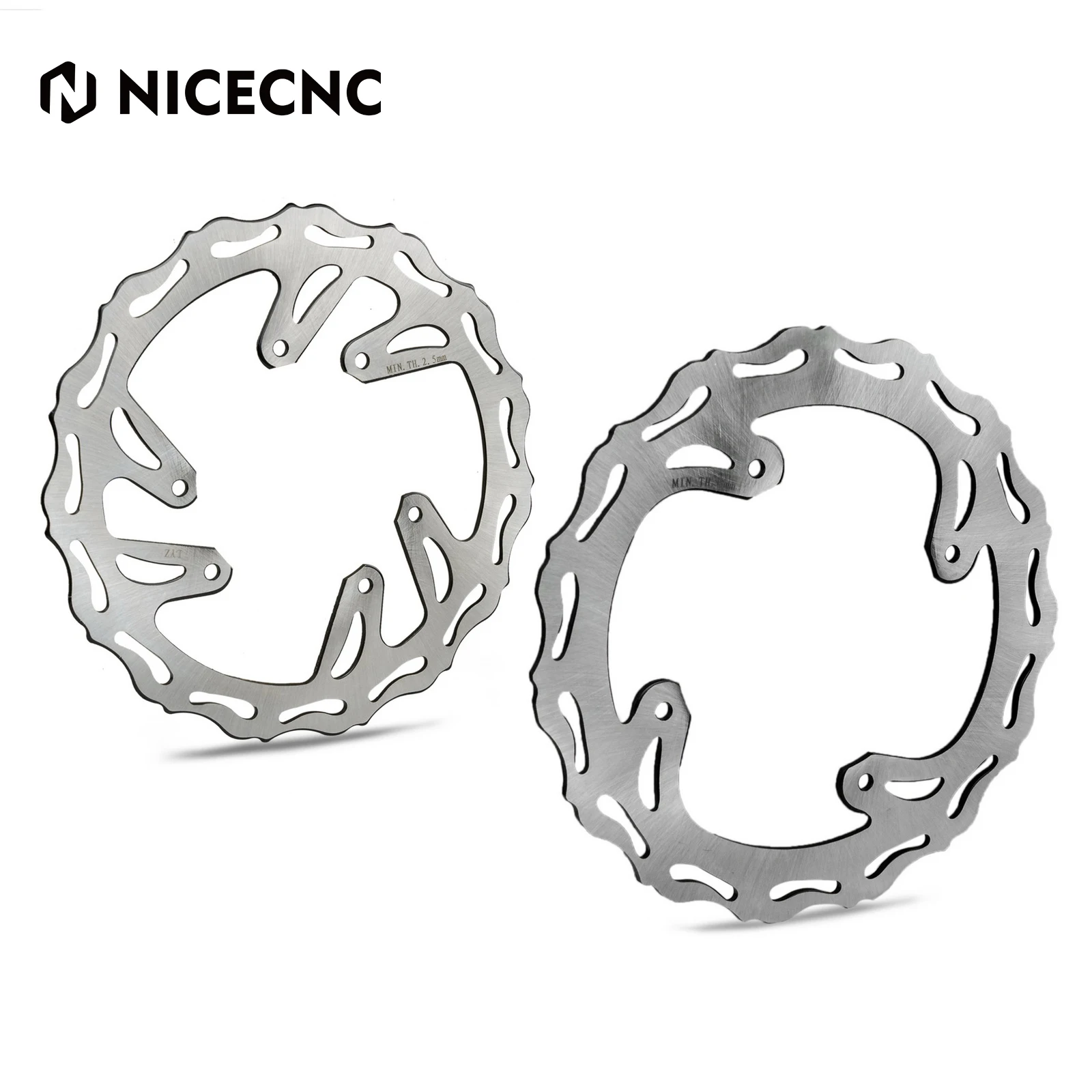 

NICECNC Front Rear Brake Disc Rotors For Honda CR 125E 125R 250E 250R CRF 250X 450X 450R CR125 CR250 CRF250R CRF250X CRF450R