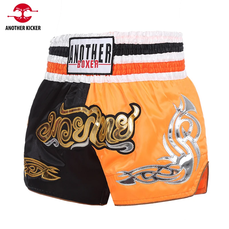 

Muay Thai Shorts Men Women Child Boxing Shorts Stylish Embroidery Kickboxing Pants Gym MMA Martial Arts Sports Training Clothes