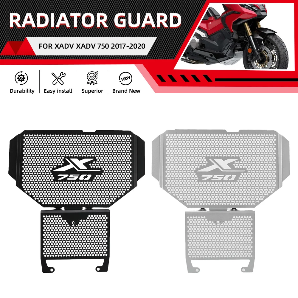 

Motorcycle Accessories Black Radiator Guard Protector Grille Cover Oil Cooler Guard For HONDA X-ADV XADV 750 2017-2018-2019-2020