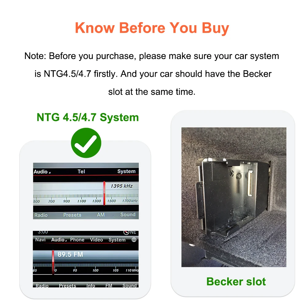 Bonroad Wireless CarPlay & Android Auto Mirror Link Functions Decoder For Mercedes Benz A Class CLA CLS GLK W204 C117 C218 NTG 4.5 Becker