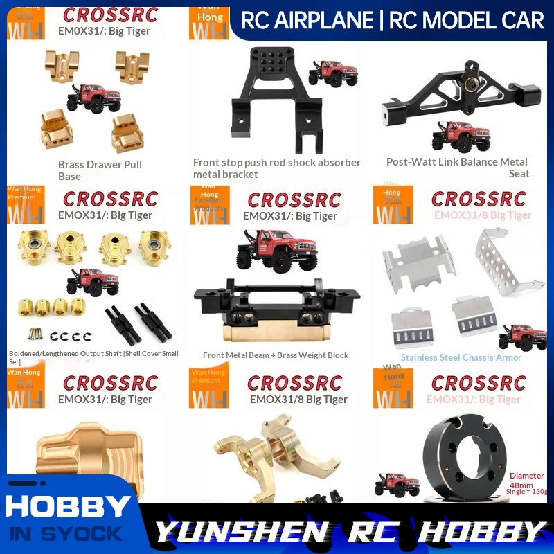 

Crossrc Rc Crawler Upgrade Parts Brass Portal Axle Extended Output Shaft Counterweight Kit For 1 8 Emo X Series Off Road