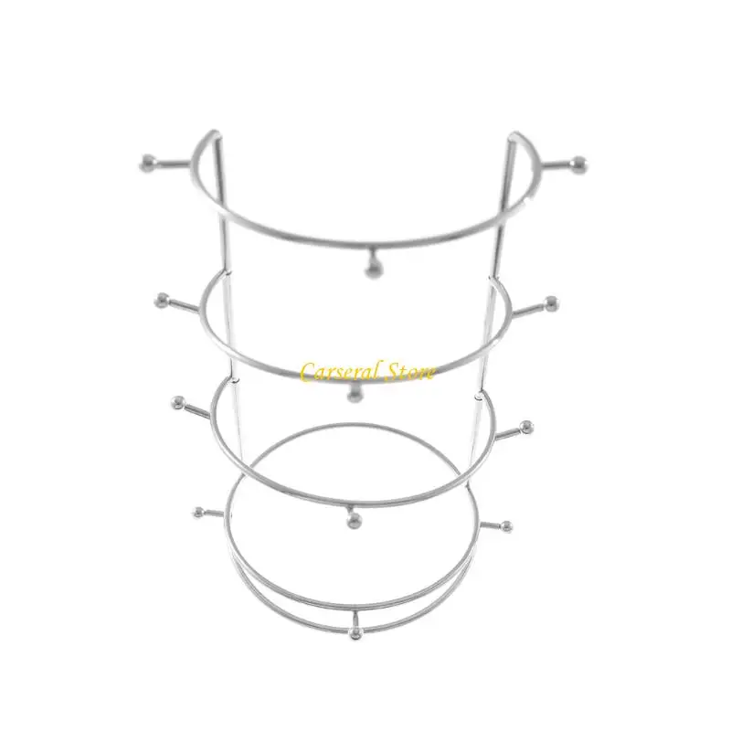 

M4YF Space Saving Four Tiers Crown Display Структура Легкая сборка ювелирных изделий Съемный сборник коллекционирования