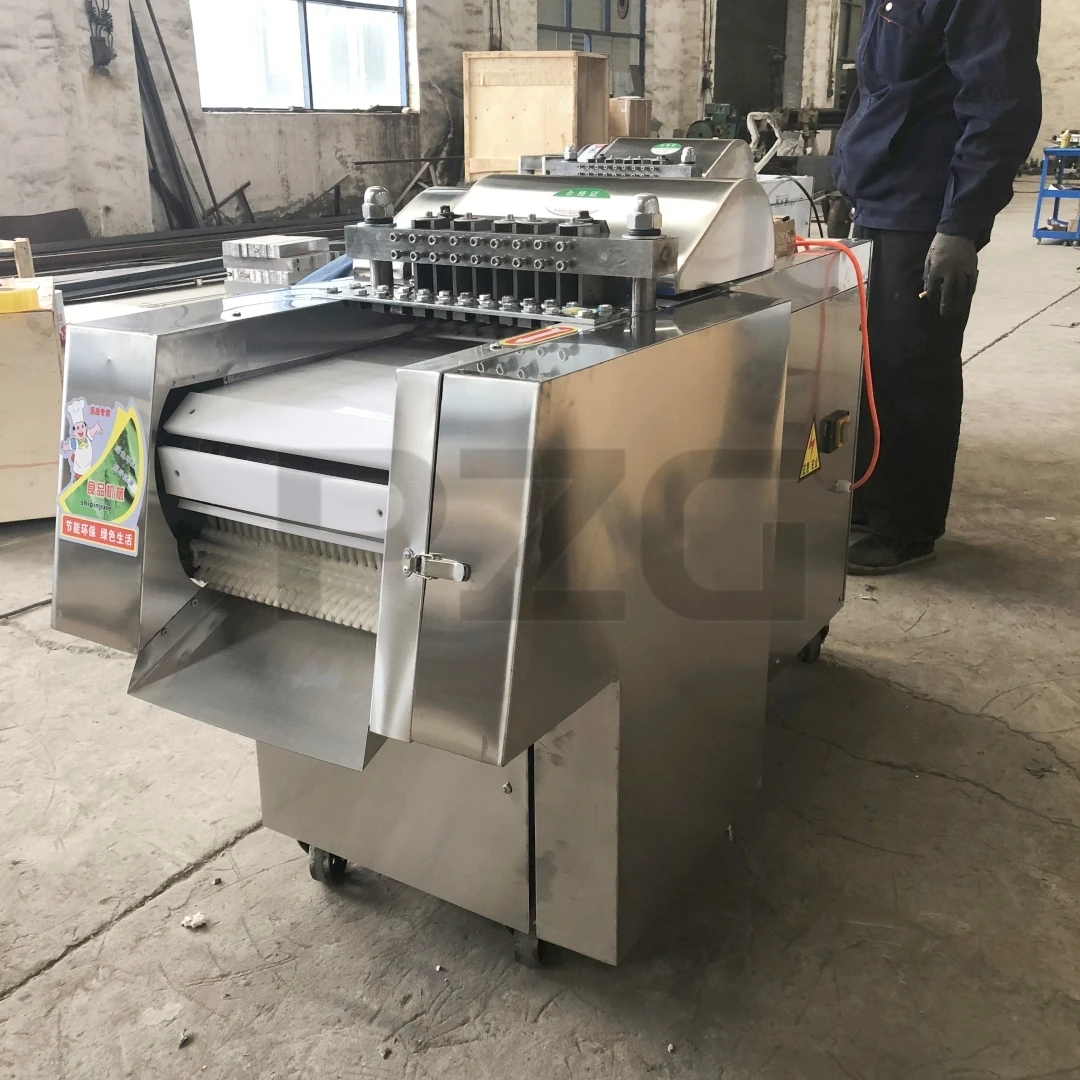 Electric Meat Cube Cutter Fish Dicing Commercial Meat And Bone Cutting Machine Automatic Beef Cube Chicken Meat Cutting Machine