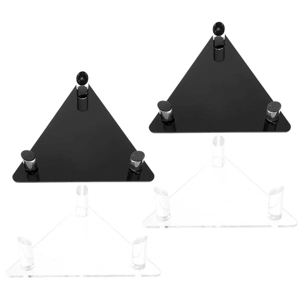 

4 Pcs Ball Display Stand Soccer Rack Basketball Baseballs Football Holder Bowling Spherical
