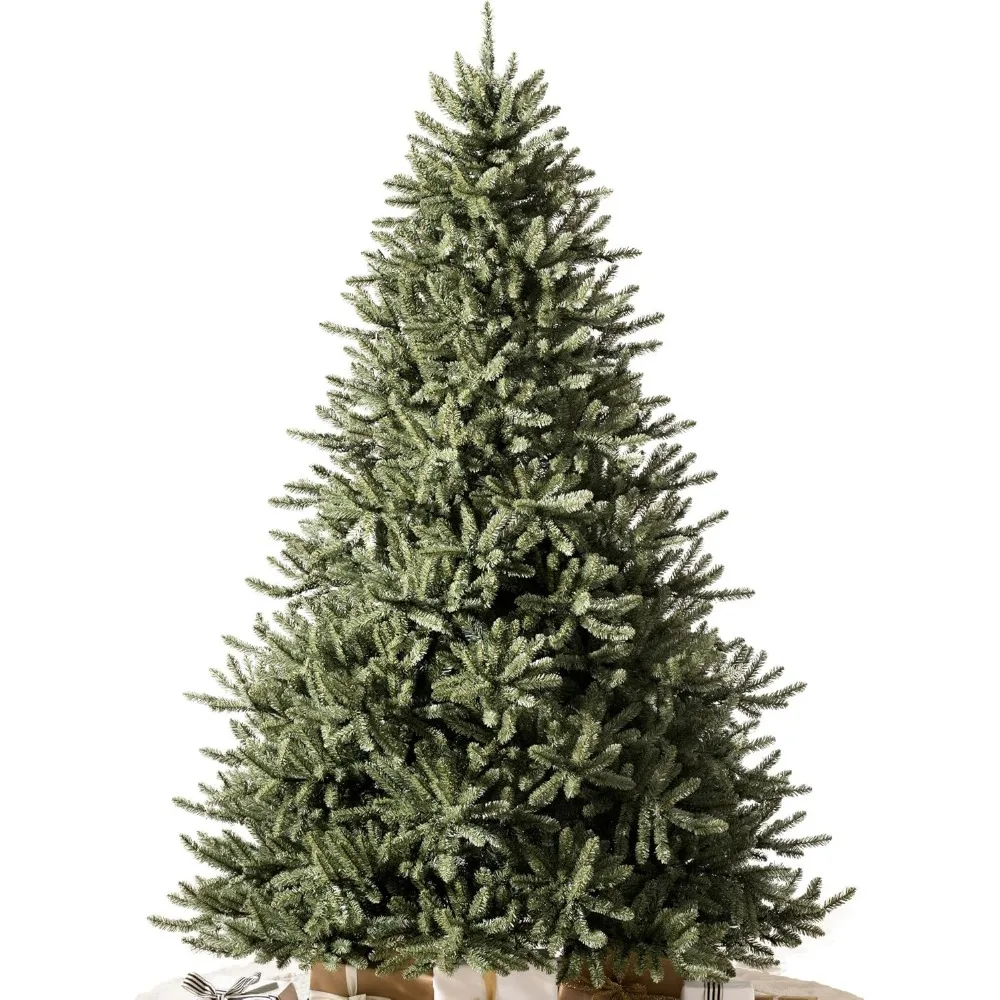 9ft Unlit Classic Blue Spruce Artificial Christmas Tree | PVC Needle Foliage | Easy Storage with Storage Bag Included