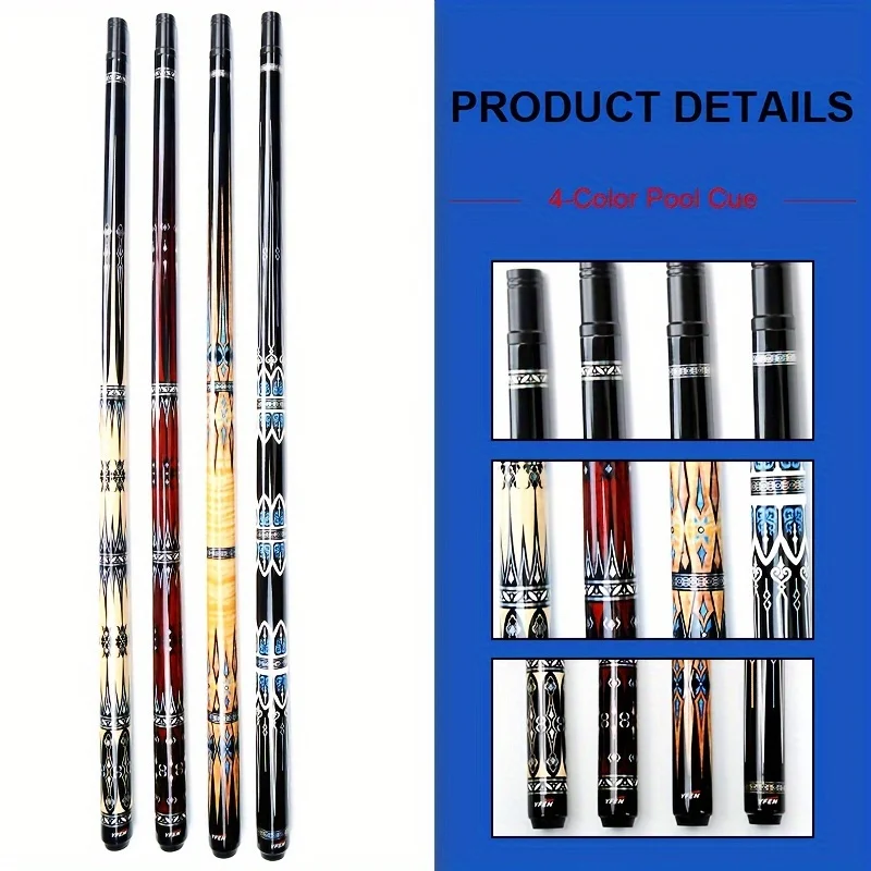 

Набор чехлов для бильярдных киев из углеродного волокна, кий для пула с наконечником 12,5 мм, доступны различные цветовые варианты, аксессуары для бильярда