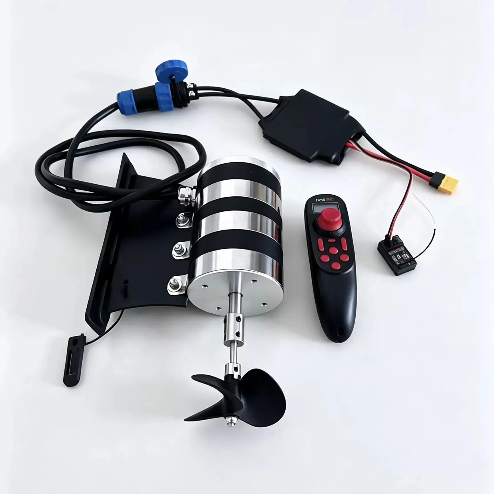 Model Boat Underwater Propeller Blade Kayak Booster 12V–24V Waterproof Brushed Motor 2-Wire