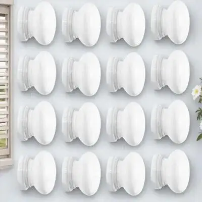 

20Pcs Solid Wood Cabinet Knobs Smooth Polished Furniture Pull Handles for Drawers Cupboards Dressers Door Handles