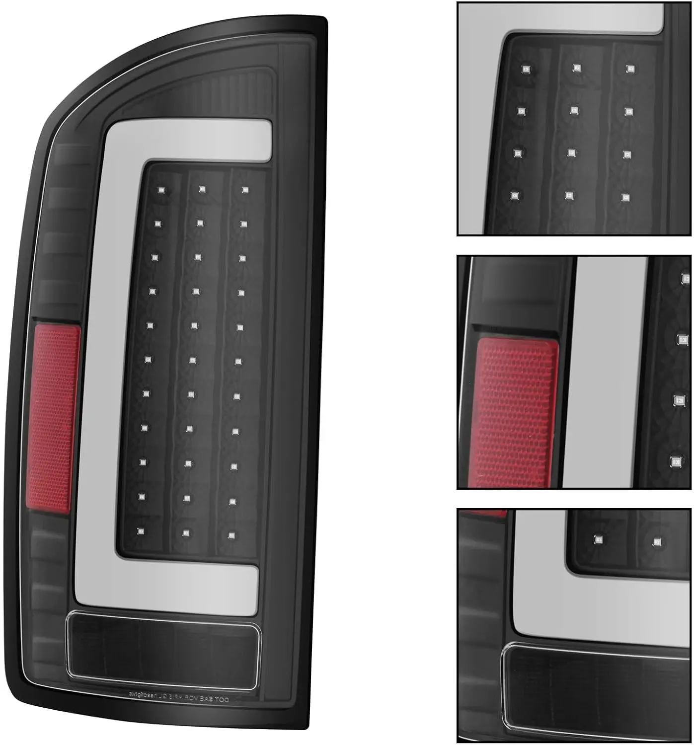 2 Stuks Led-achterlichten Voor 2002-2006 Dodge Ram 1500 2500 3500 Zwarte Behuizing Witte Lens