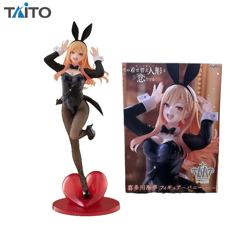 Na Stanie 100% Oryginalna Figurka Anime TAITO T-most My Dress-Up Darling Marin Kitagawa w Strójku Króliczka, Kolekcjonerska Dekoracja na Biurko, Prezent