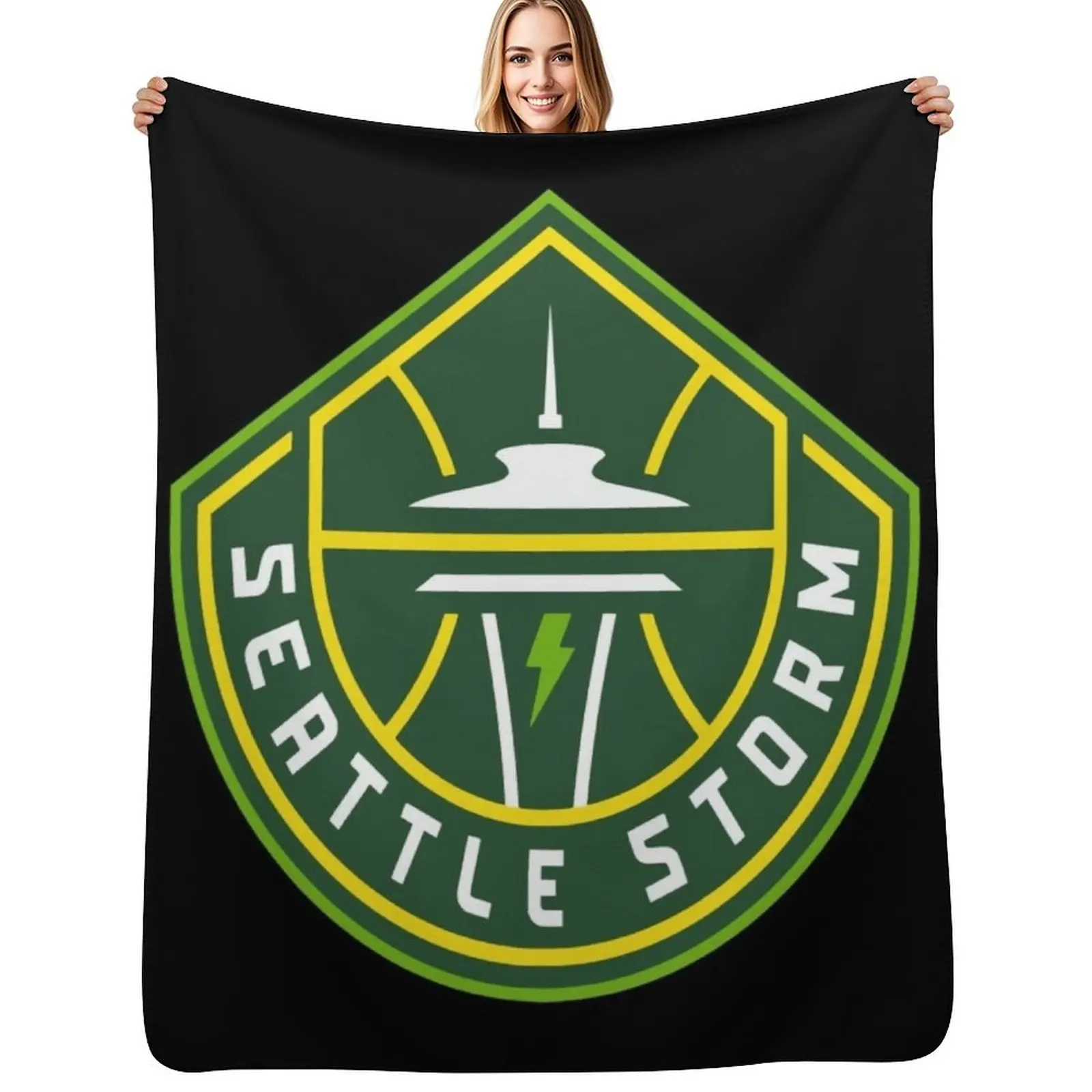 

Seattle storm Throw Blanket Soft Home Decor Blanket for Couch Bedroom