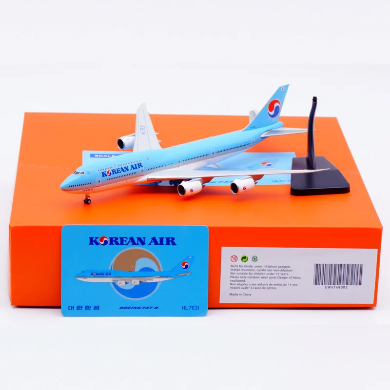 

EW4748002 Alloy Collectible Plane Gift JC Wings 1:400 Korean Air "SkyTeam" Boeing B747-8i Diecast Aircraft Jet Model HL7631