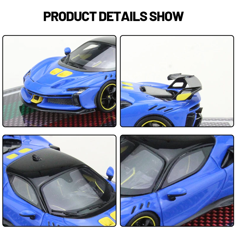 High-end resin car model 1:64 supercar penetration limited edition collectible model for boyfriend or kids