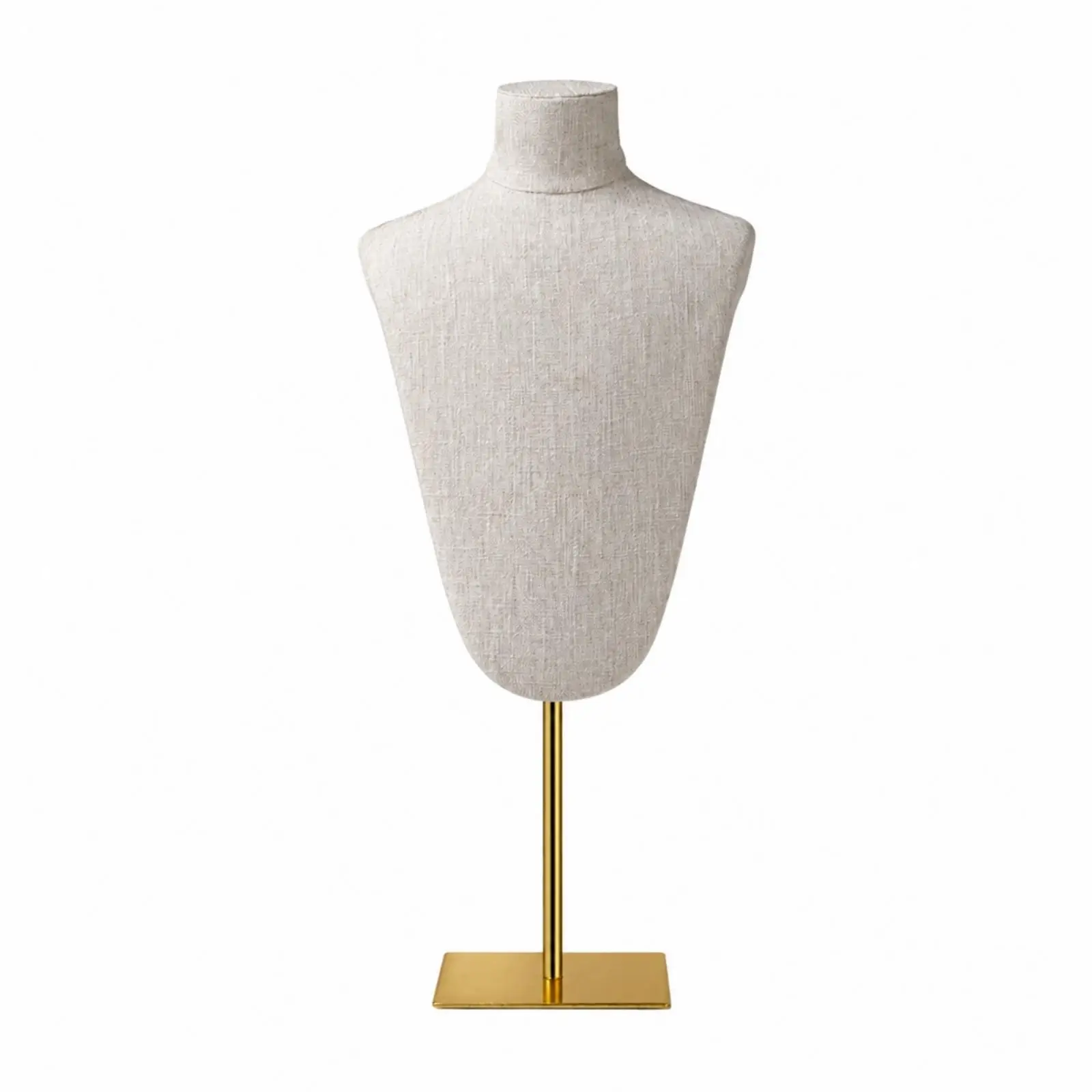 Portable Necklace Stand for Jewelry Exhibition with Stable Square Base Countertop