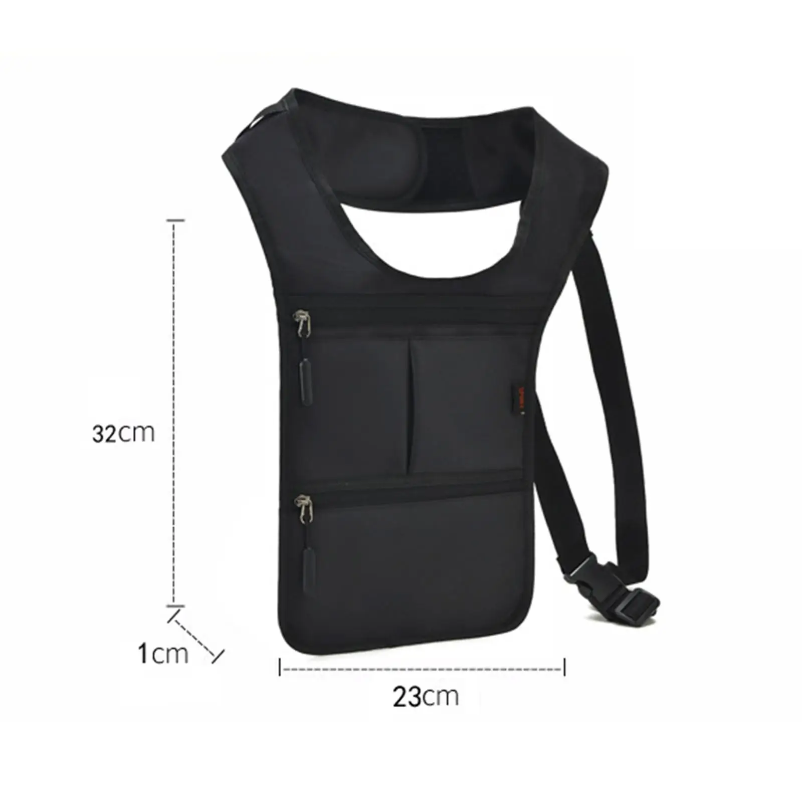 

Hidden Underarm Shoulder Bag Adjustable Phone Holster for Work Travel Sports