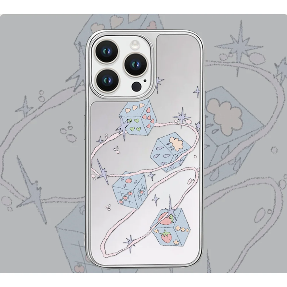 

Korean Stars Case for iPhone 17 Air 16 15 Pro Max 14 Plus 13 Pro 12 11 16E Luxury Camera Protection Premium Silver Phone Bumper