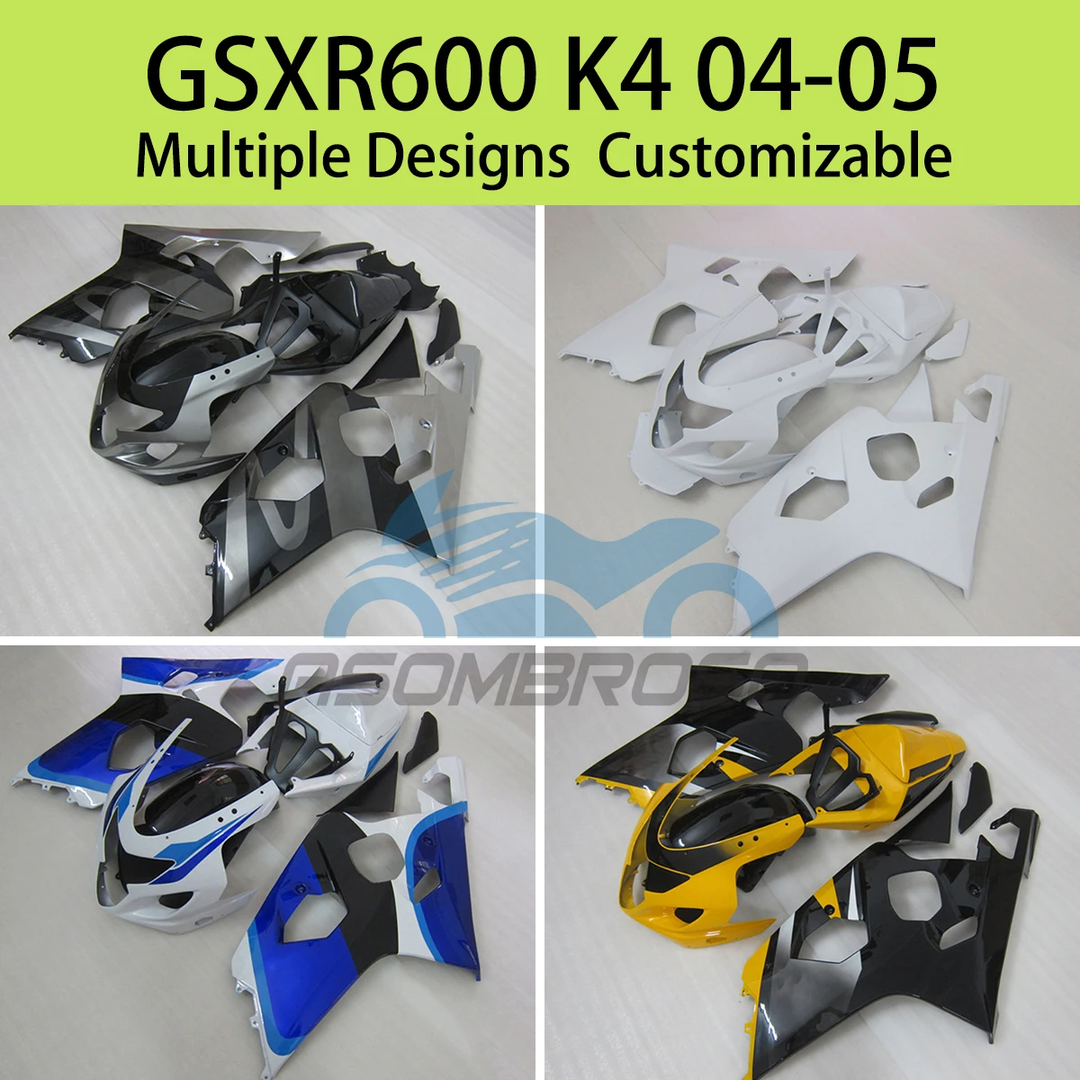 

Обтекатели в горячем стиле для SUZUKI GSXR600 GSXR750 K4 04 05, комплект деталей для обтекателя мотоцикла GSXR 600 750 2004 2005