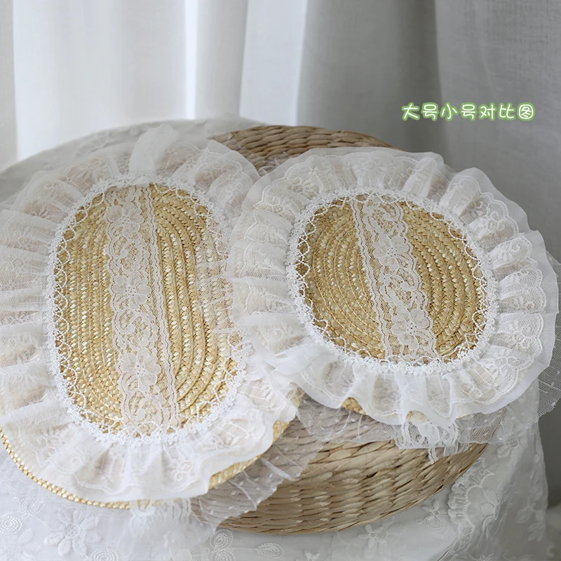 Chapéu de renda vitoriana para mulheres e meninas TeaParty Dressingup Chapéu Headpiece Lolita Cosplay Chapéus