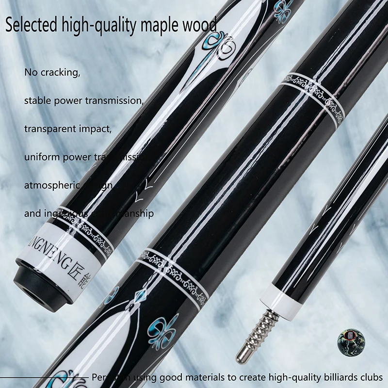 

Professional Carbon Pool Cue Stick Set 13mm Complete Kit Joint Protectors Billiard Gloves Perfect Gift for Private Tournaments