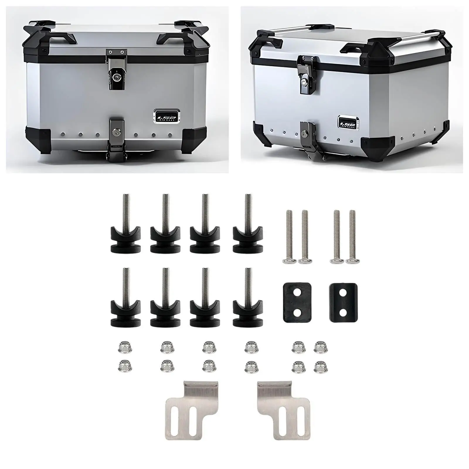

Motorcycle Tail Bag Mounting Kit Spare Parts Maintenance Components Motorcycle Case Trunk Mount Kit Plate Screws Fastening Parts