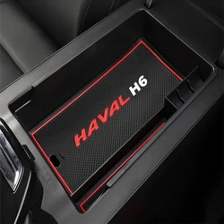 Car Armrest Storage Box Center Console Glove Tray Organizer Car Accessories For Haval H6 3rd Gen 2021 2022 2023 DHT-PHEV