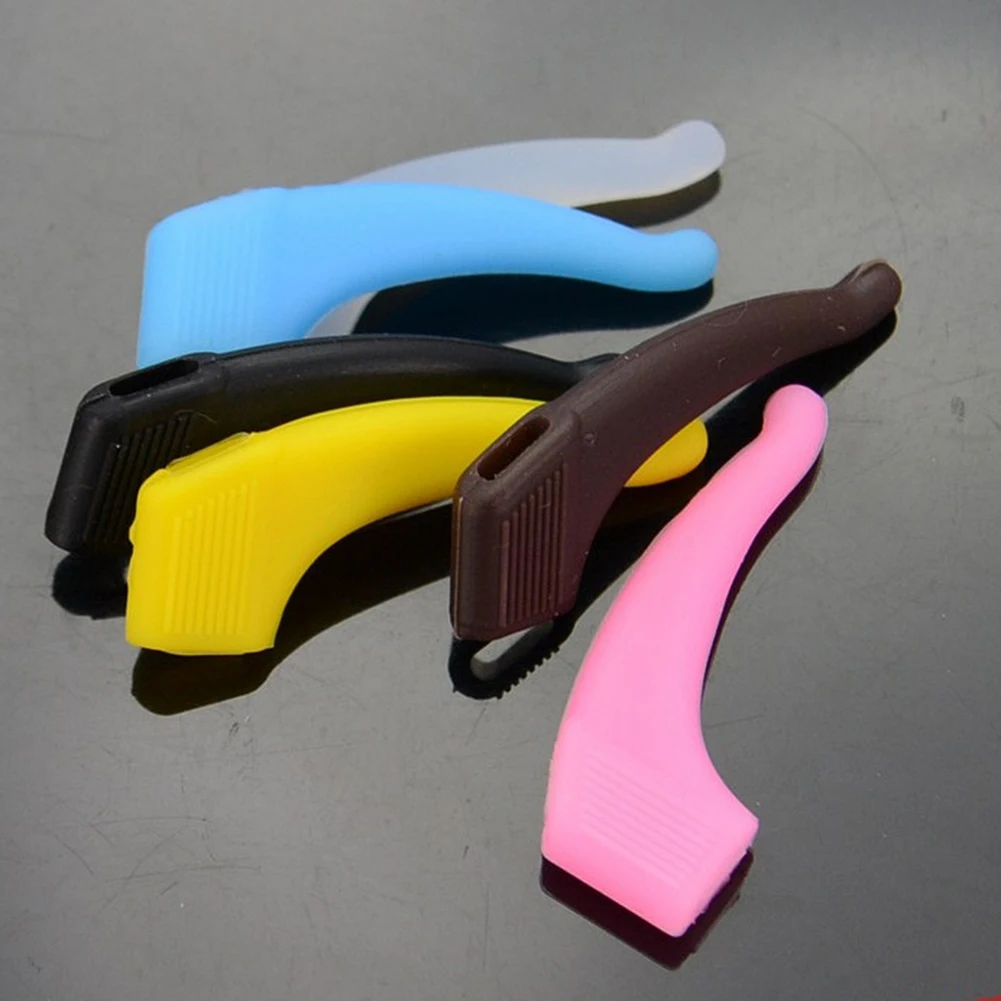 Candy Color Glasses Anti-slip Ear Hooks Silicone Eyeglasses Leg Ear Sleeve Stopper Bracket Fastener Accessories Eyewear Holder