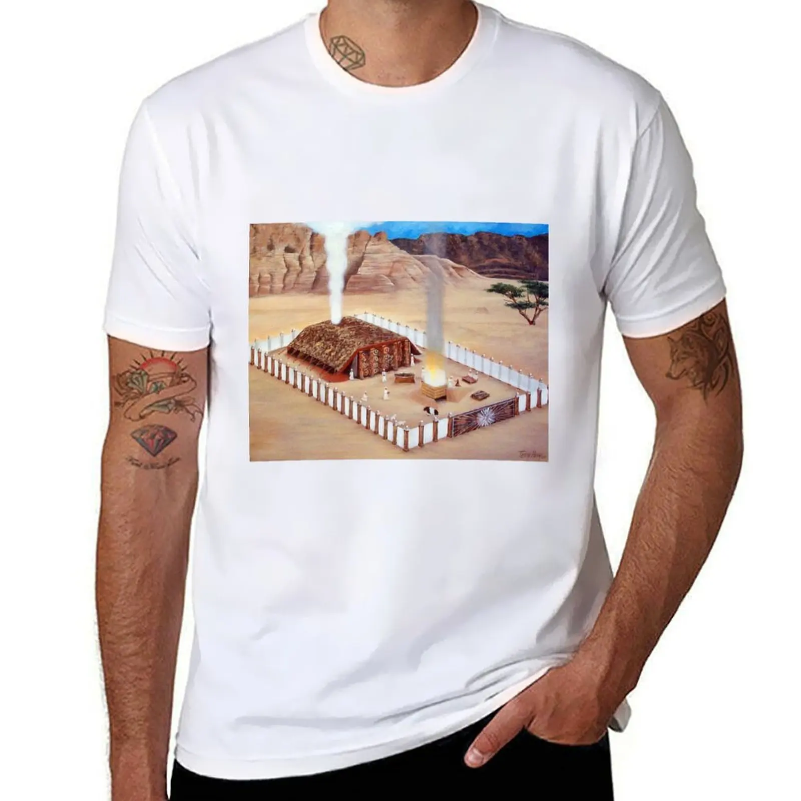Camiseta Tabernacle in the Wilderness, camisetas divertidas, camisetas estampadas de algodón para hombre