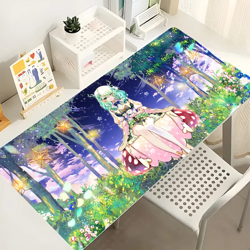 

Mouse Pad Kawaii Gamer Desk Mat PC Computer Anime Hololive Mousepad Ceres Fauna Keyboard Pad Laptop Gaming Accessories Mausepad