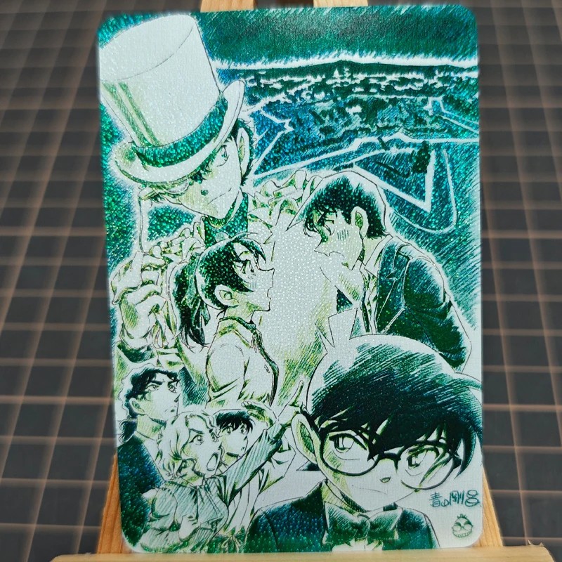 Hyūga Hinata Conan Edogawa ACG Diy التحكم الذاتي جمع التوقيع التداول بطاقة فلاش أنيمي الكرتون هدية #4