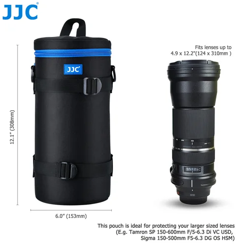 Imagen 2 del producto JJC Estuche para gafas grueso Bolsa para lentes para Tamron SP 150-600 mm F5-6.3 Di VC USD G2 Sigma 150-500 mm F5-6.3 DG OS HSM Canon RF 800 mm F 11