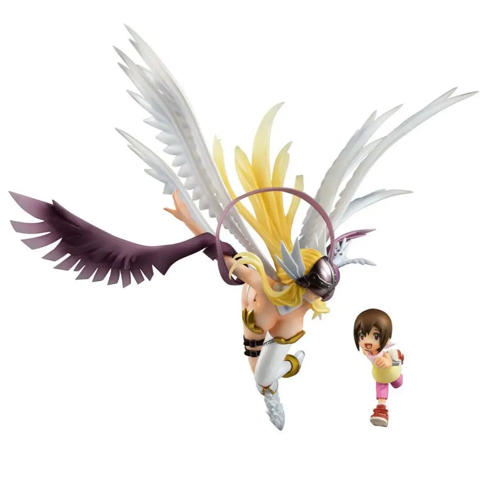 Official Genuine In Stock Megahouse Gem Angewomon Yagami Hikari Figure Anime Digimon Adventure Model Boxed Toy view 2