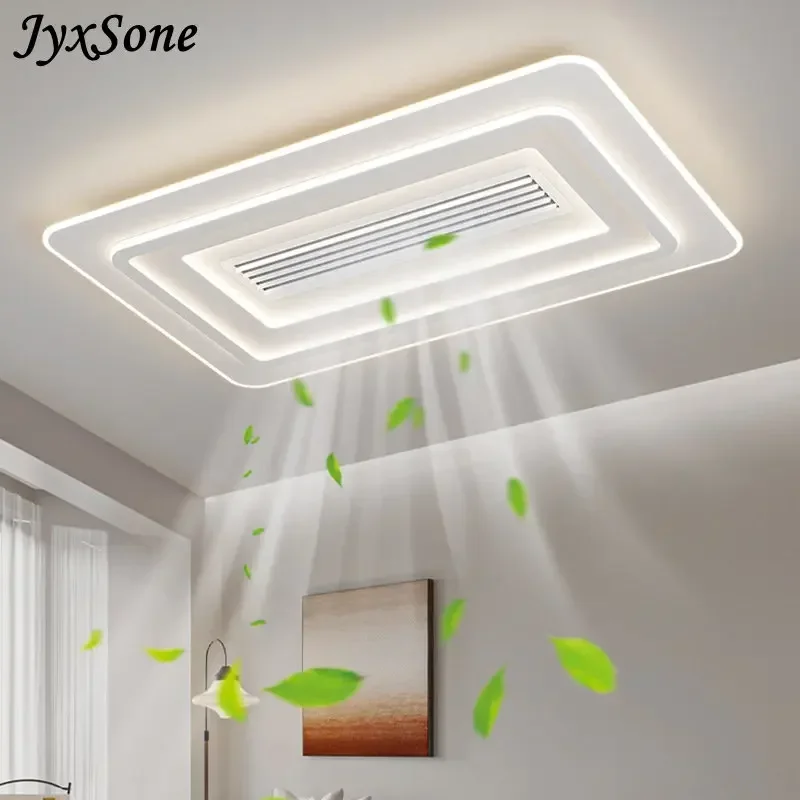 

Bladeless Ceiling Fan Led Light with Remote Control Chandelier Home Decoration for Living Room Bedroom Children's Room Lamp