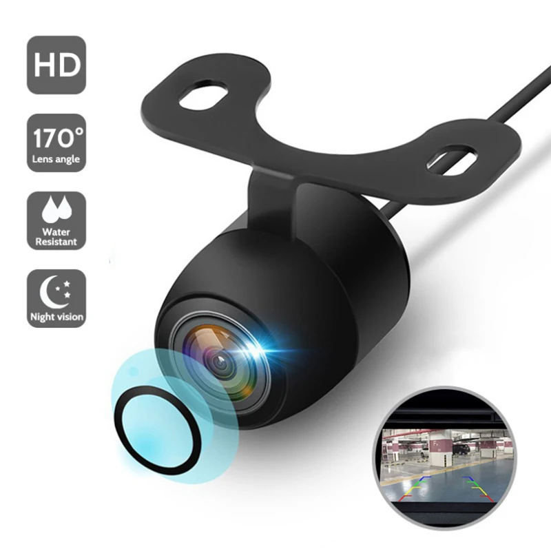 170 Degree Reverse Parking Camera Universal Night Vision Car Rear View Camera Waterproof CCD LED Auto Backup Monitor Accessories