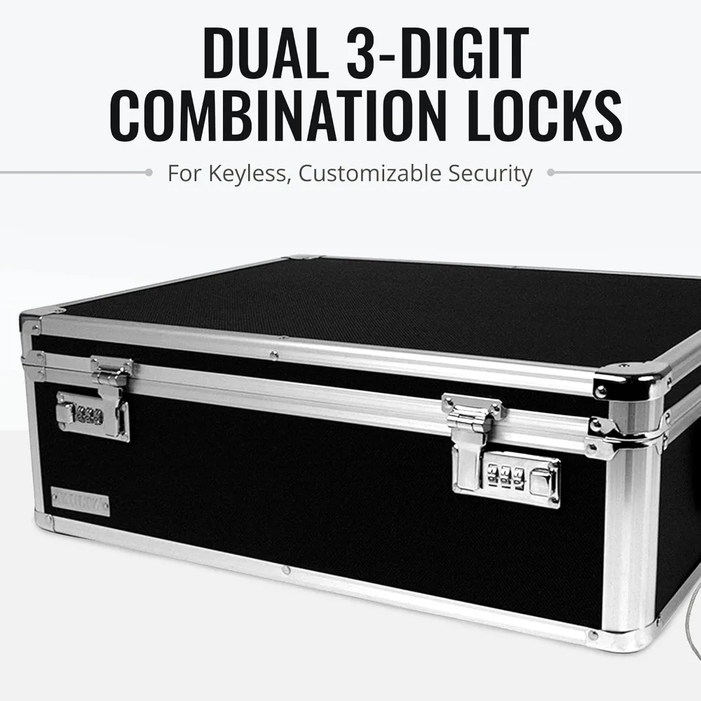 Veilige opbergdoos met cijferslot - 6,5 x 23 x 13,5 - Ideaal voor slaapzalen, aktetassen en medicijnen