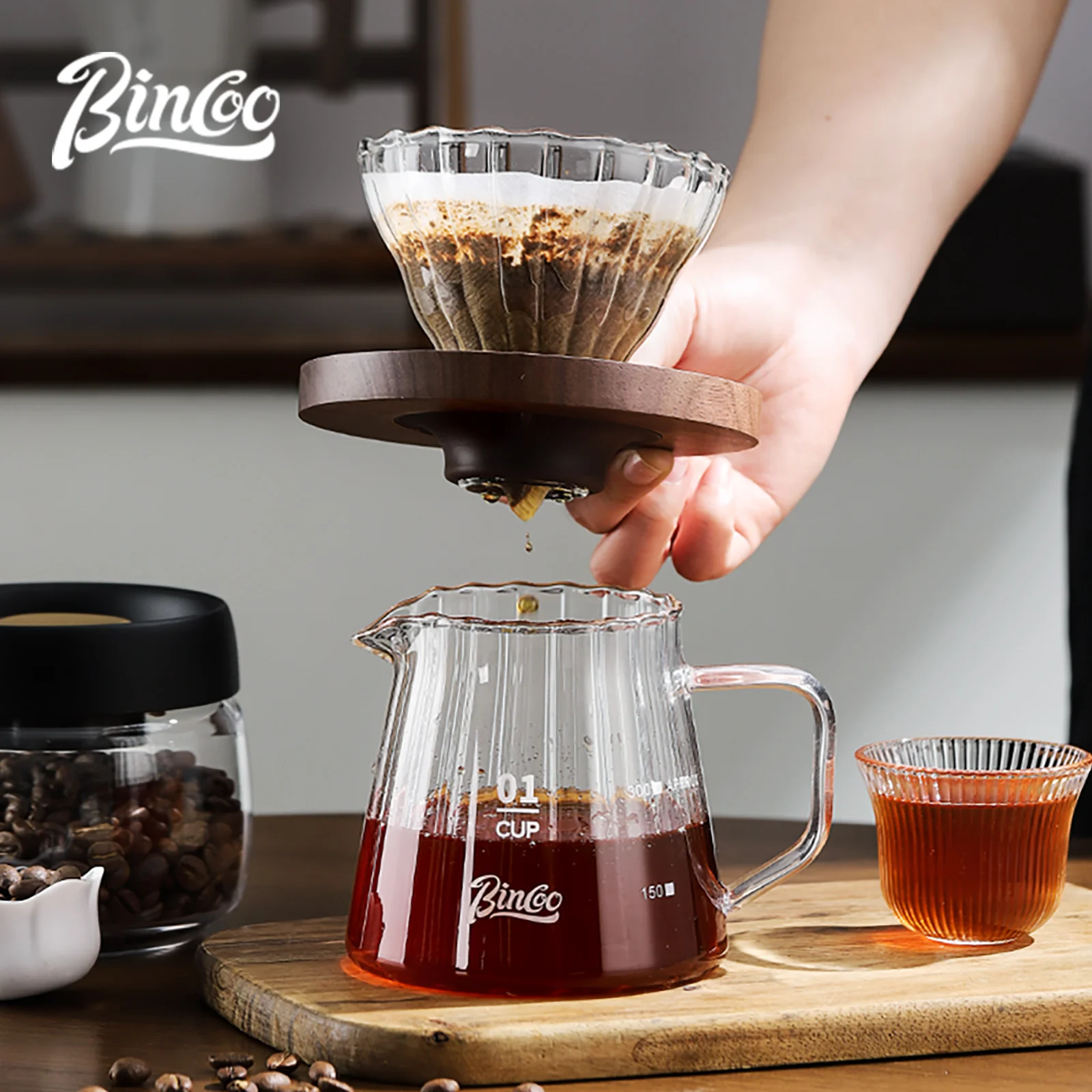 Bincoo 600ml Pour Over Kettle  - Coffee Tea Paper Cups recension och pris