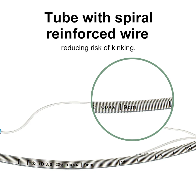 Califed Reinforced Endotracheal Tube Cuffed High Quality Medical PVC Reinforced Endotracheal Airway Tube Intubation with Cuffed