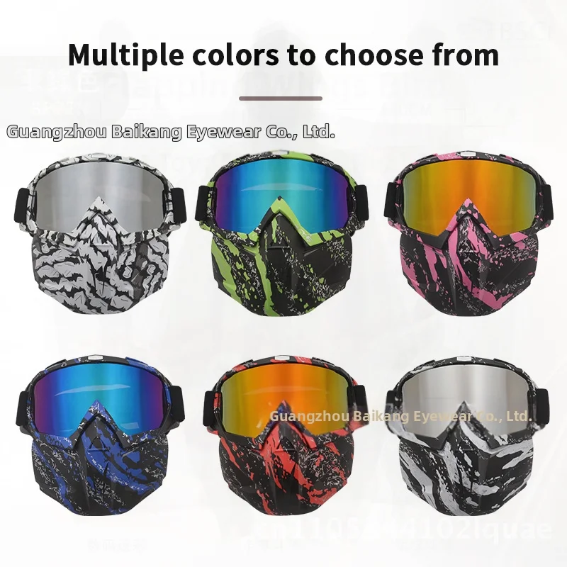 

Motorcycle Riding Goggles Windproof Anti-UV Anti-Sand Full Frame Sports Trendy Unisex Helmet Accessories in Various Colors