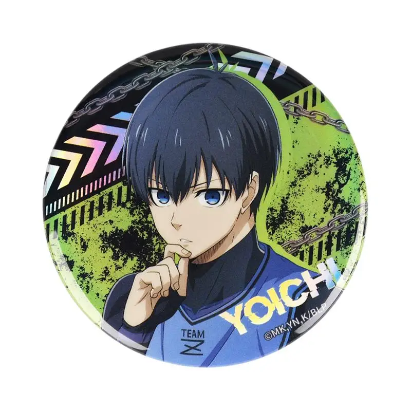58mm Anime BLUE LOCK Bachira Meguru Isagi Yoichi isagoat isg41 Iemon Okuhito Cosplay COSTUME Badge Pin SPTE Tinplate Brooch﻿