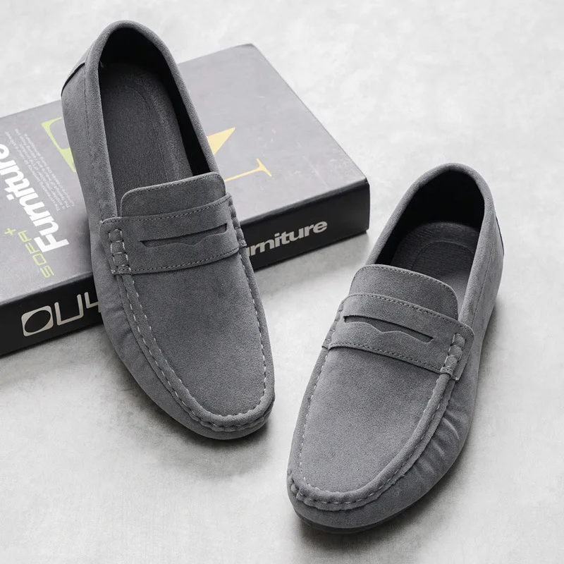 

New fashionable, trendy, versatile, durable and high-end men's casual leather shoes, bean shoes, loafers and lazy shoes